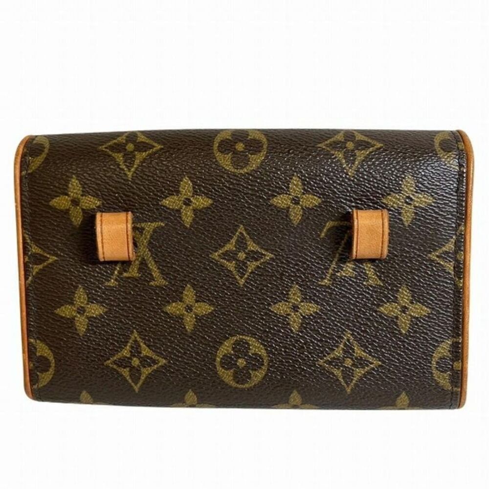 Pre Loved louis vuitton Monogram Canvas Cosmetic Pouch Women Brown Clutches - Picture 2 of 8